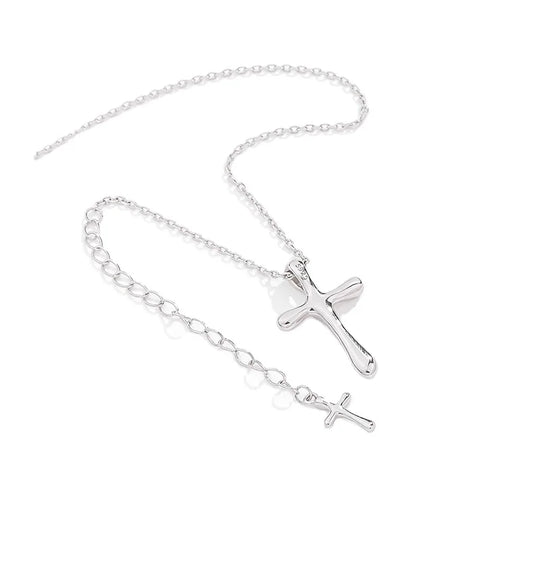 Real 925 Sterling Silver Jewelry Christianity Jesus Cross Necklace