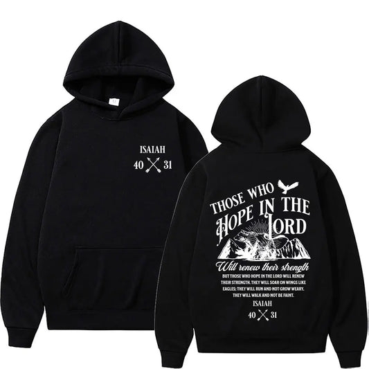 Christian Jesus Letters Print Hoodies Men Women's Clothing Fashion