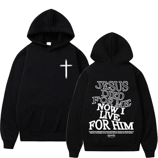 Aesthetic Christian Hoodie Streetwear Men's Jesus
